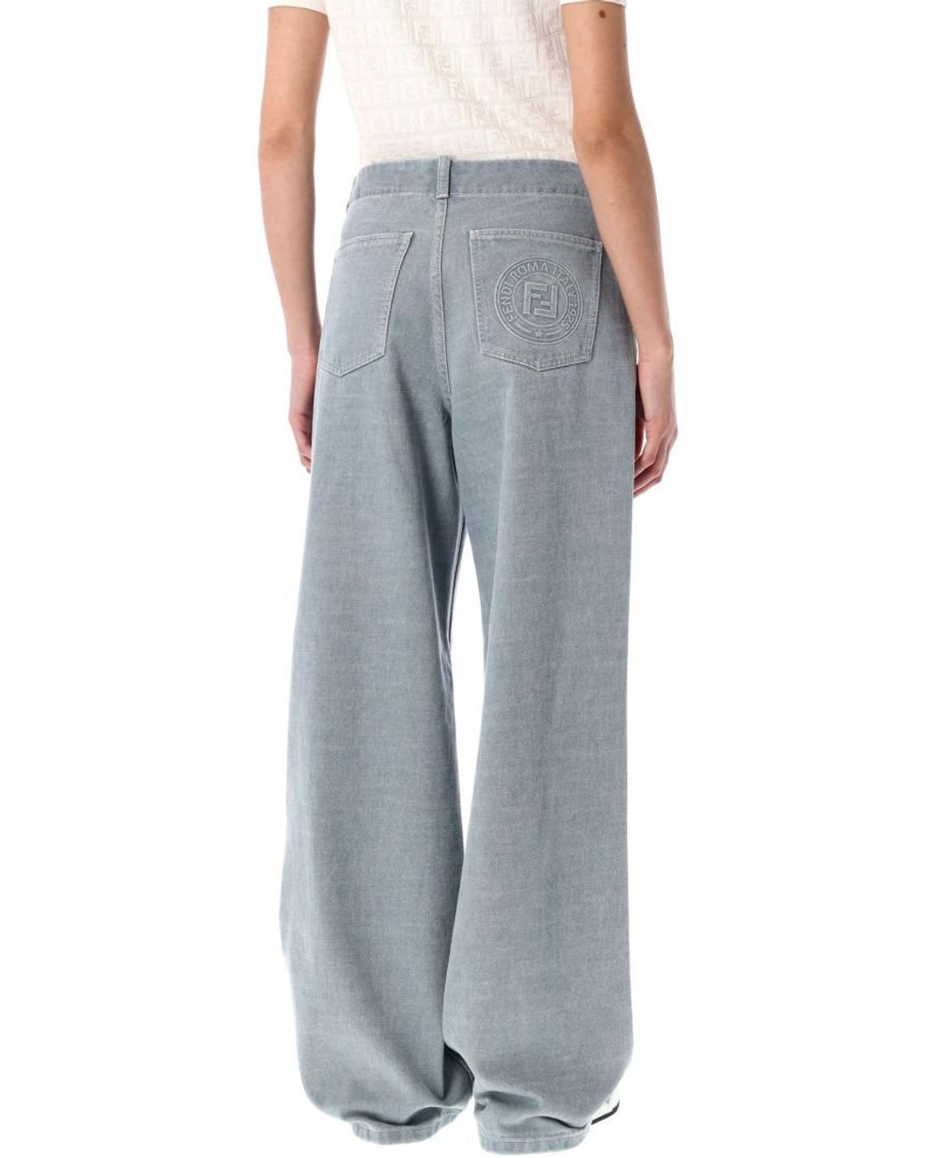 パンツ FENDI FW24 Grain de poudre pants (FR6580AJYF F1PNO) Fendi Grain De Poudre Pants | italist