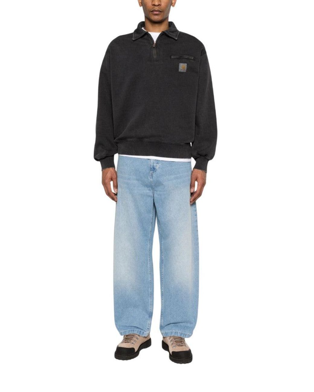 Carhartt Blue Light Loose Jeans for men