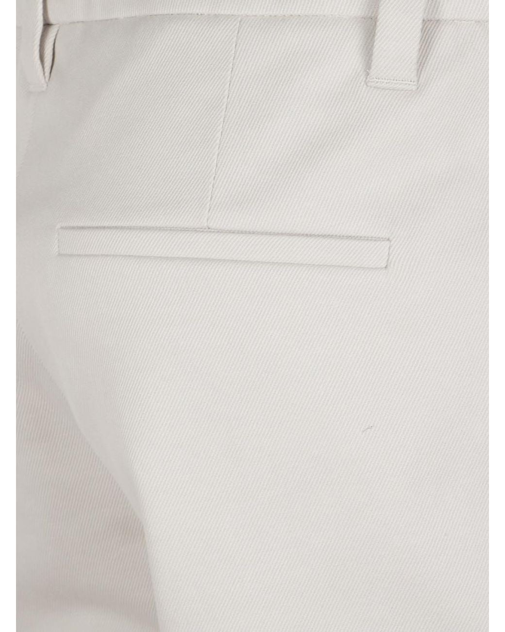Brunello Cucinelli Gray Slim Flat Front Pant