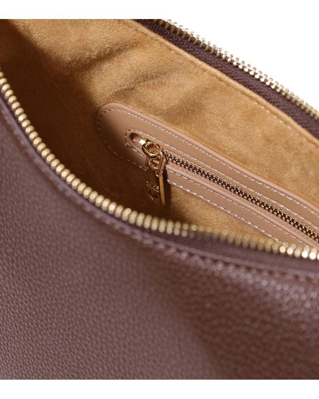Love Moschino Brown Logo Medium Shoulder Bag