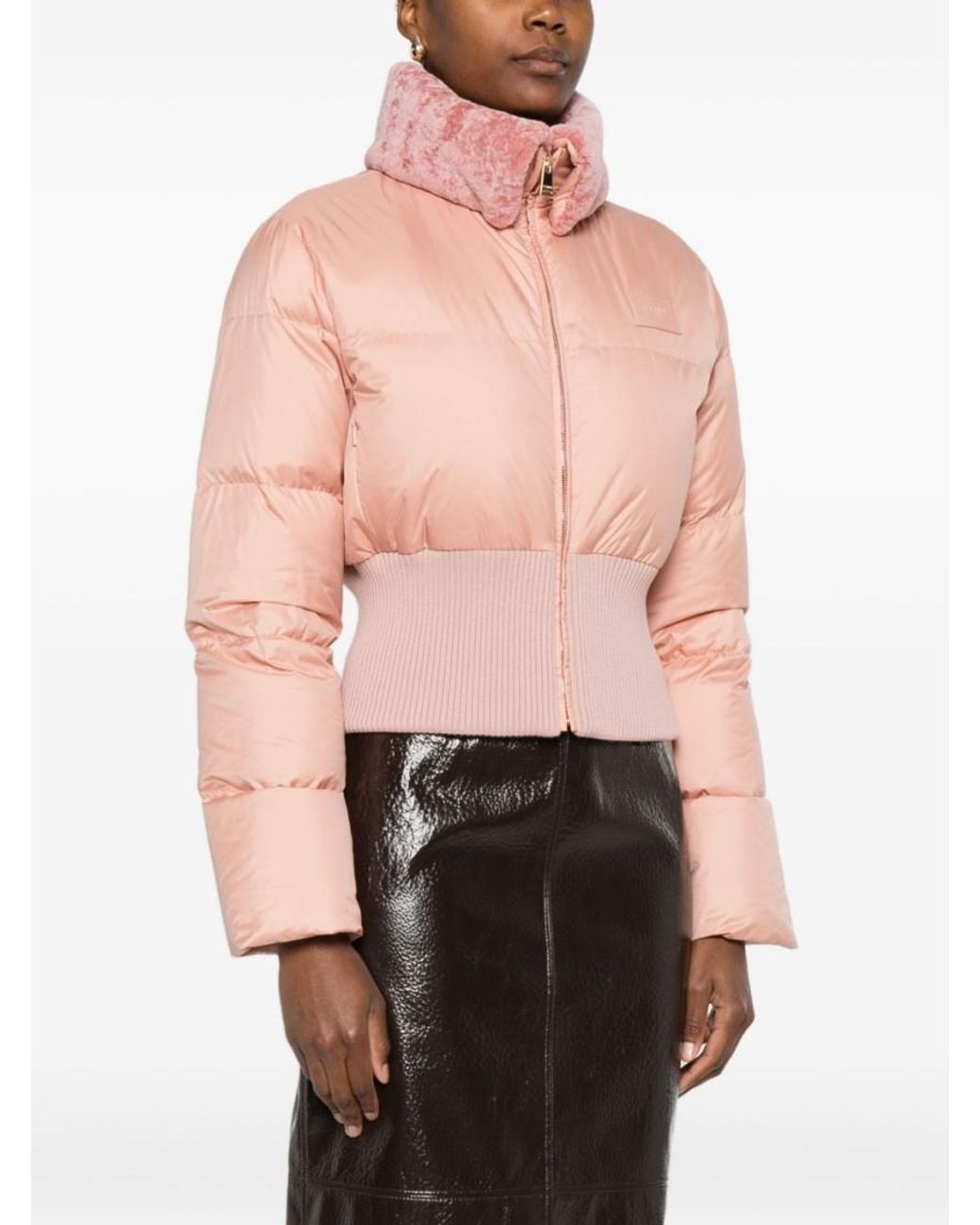 Fendi Logo Jacket in Pink | Lyst