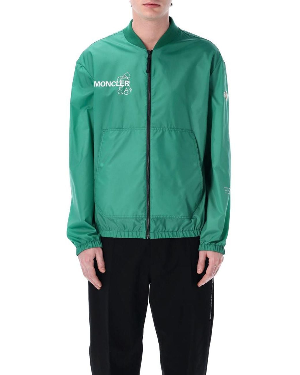 Moncler Green Ostria Bomber Jacket for men