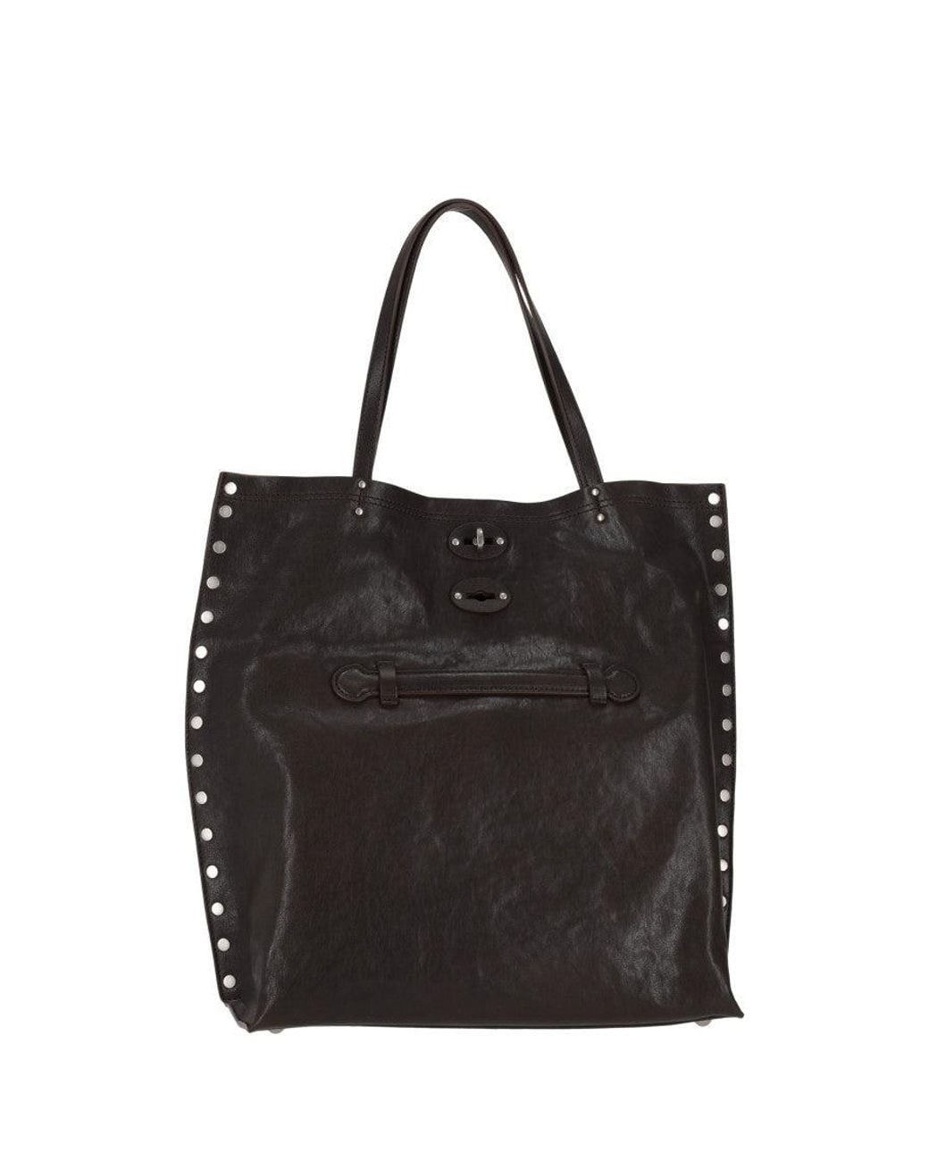 Zanellato Black Aspasso Medium Tote