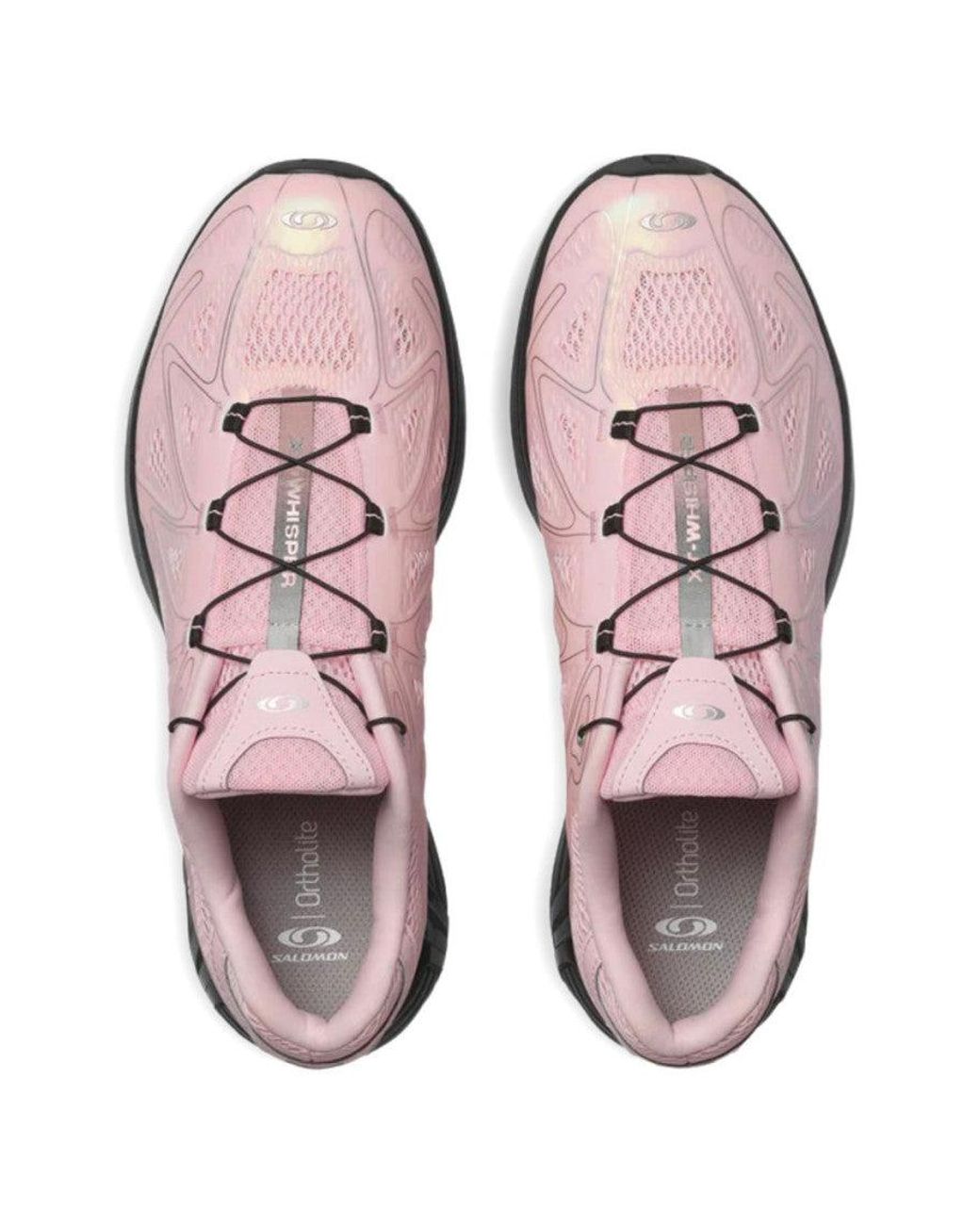 Salomon Pink Round-Toe Sneakers