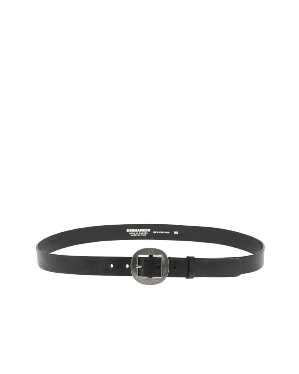 DSquared² Black Solid Belt