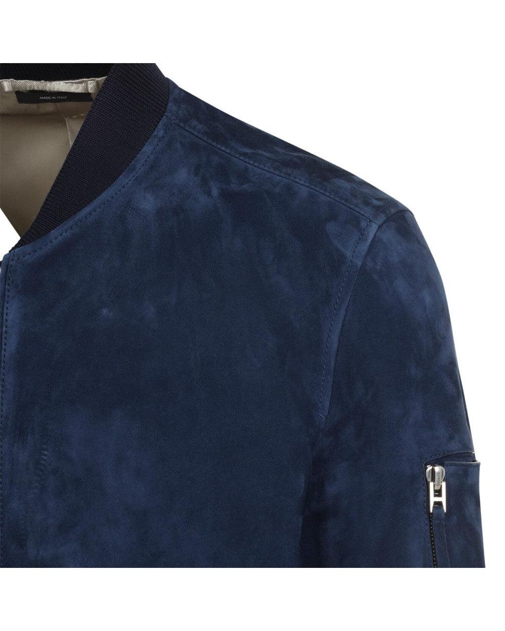 Tom Ford Blue Band Collar Jacket for men