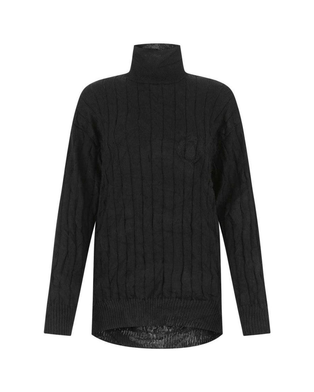 Balenciaga Black Turtle Neck Sweater