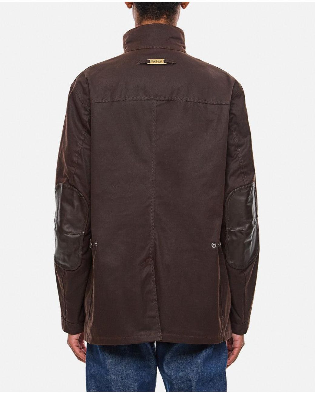 Barbour Brown Embroidered Logo Jacket for men