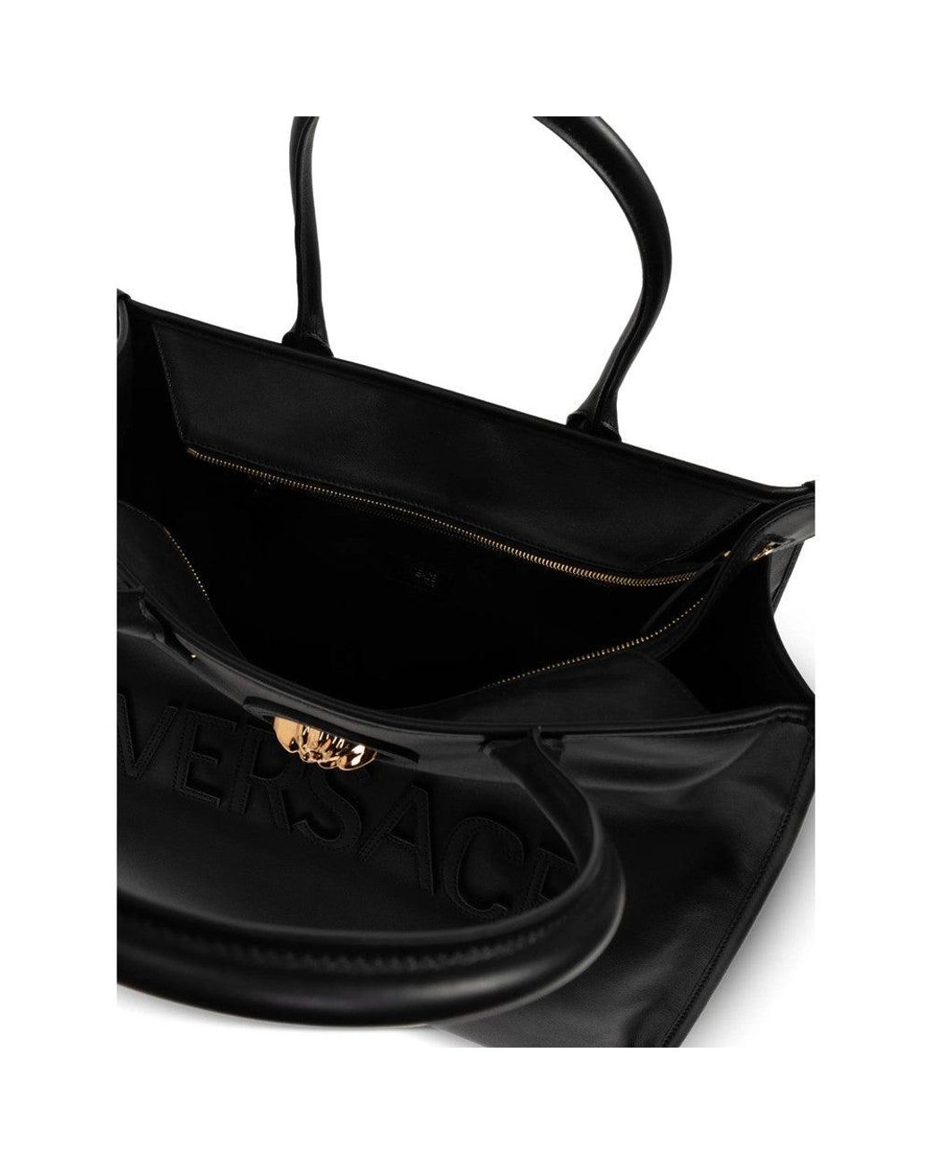 Versace Black Tote Bags