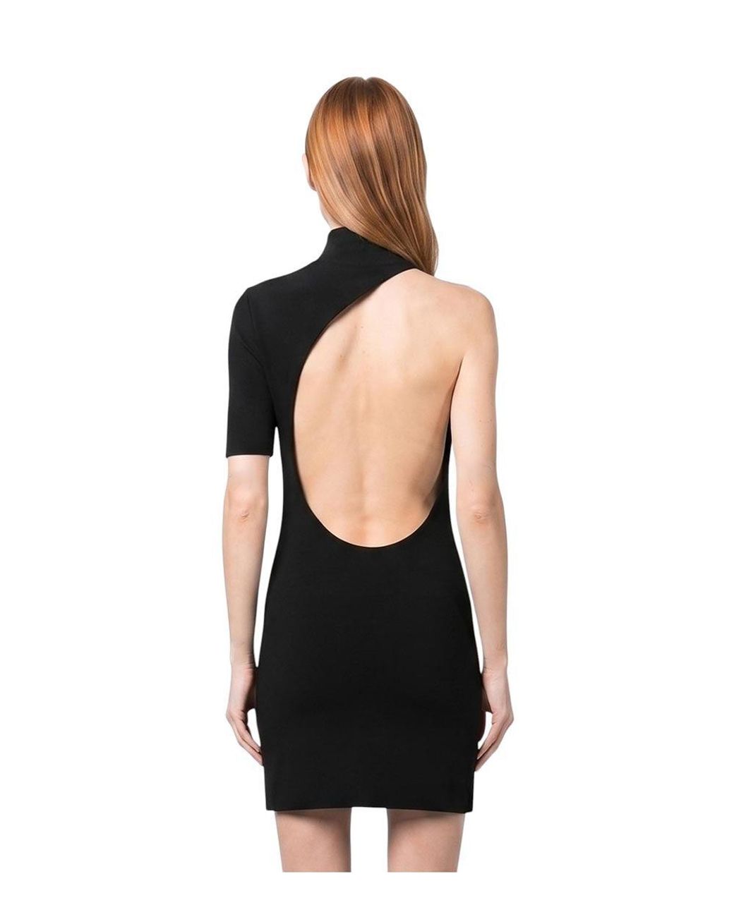 Sportmax Black Turtle Neck Mini Dress