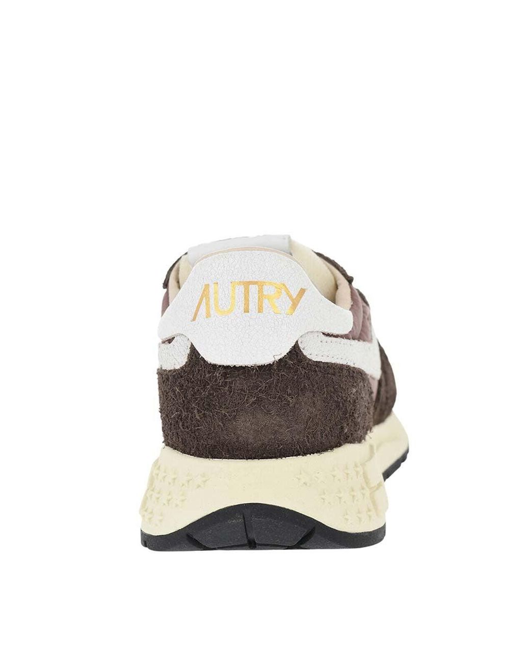 Autry Brown Low Suede Logo Sneakers