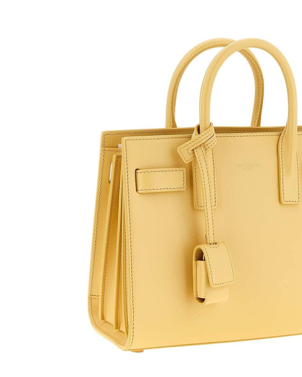 Saint Laurent Yellow Sac De Jour Nano Satchel