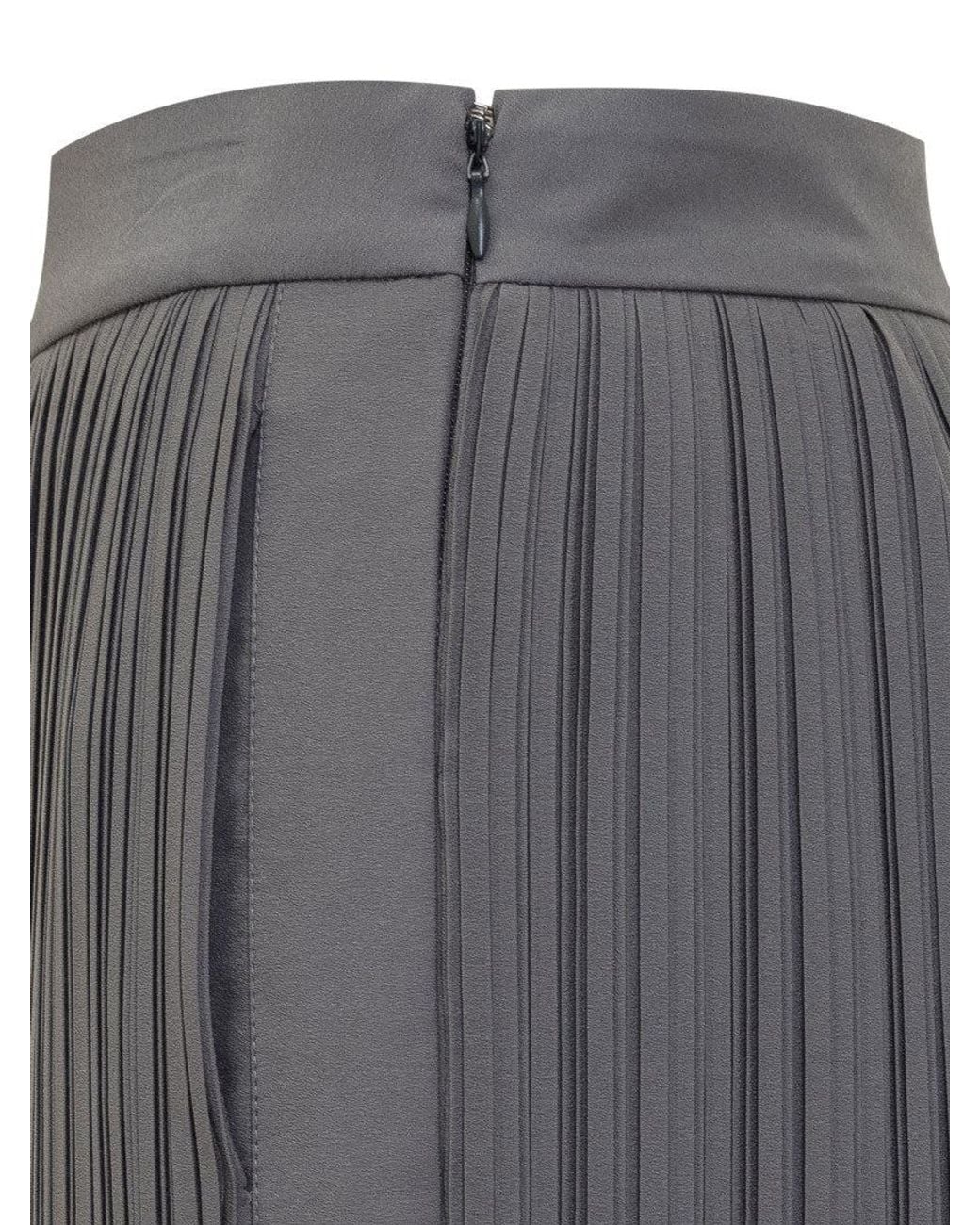 Lanvin Gray Plisse Trousers