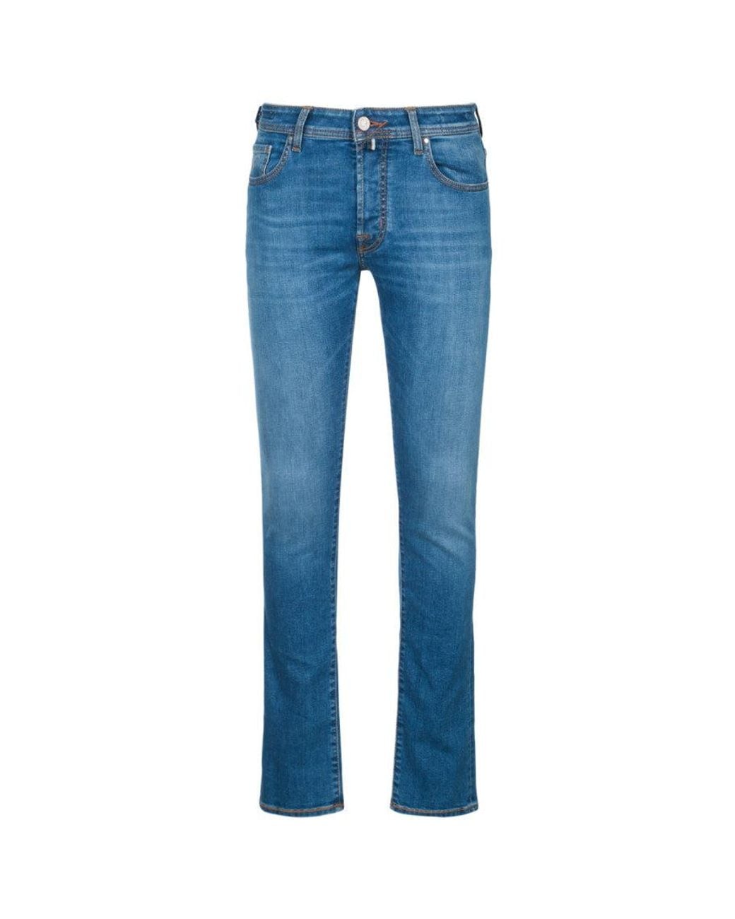 Jacob Cohen Blue Mid Rise Jeans for men
