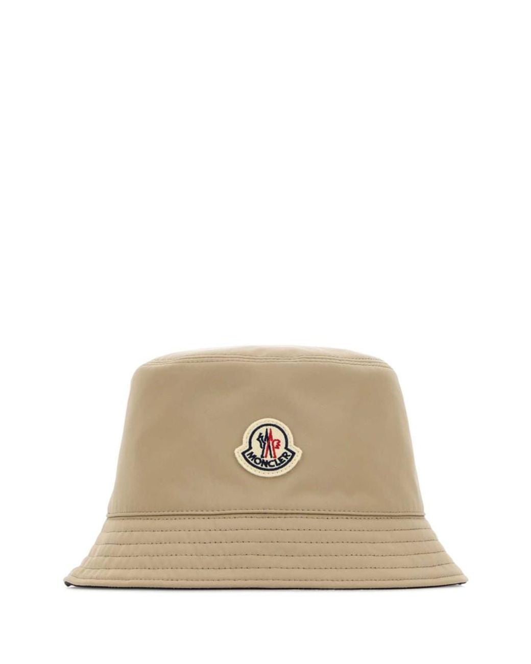Moncler Natural Logo Bucket Hat