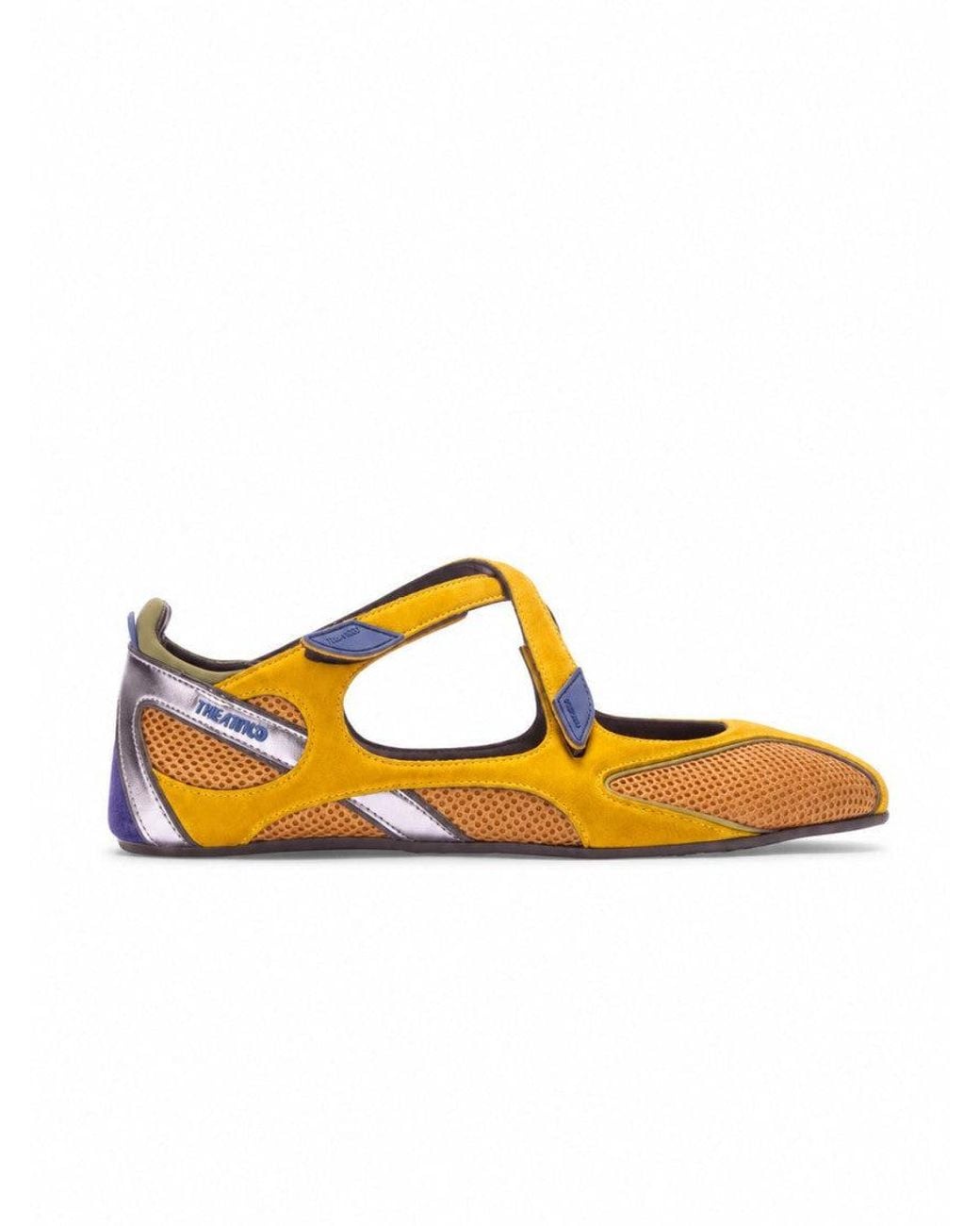 The Attico Yellow Mustard Floor-1 Ballet Flats