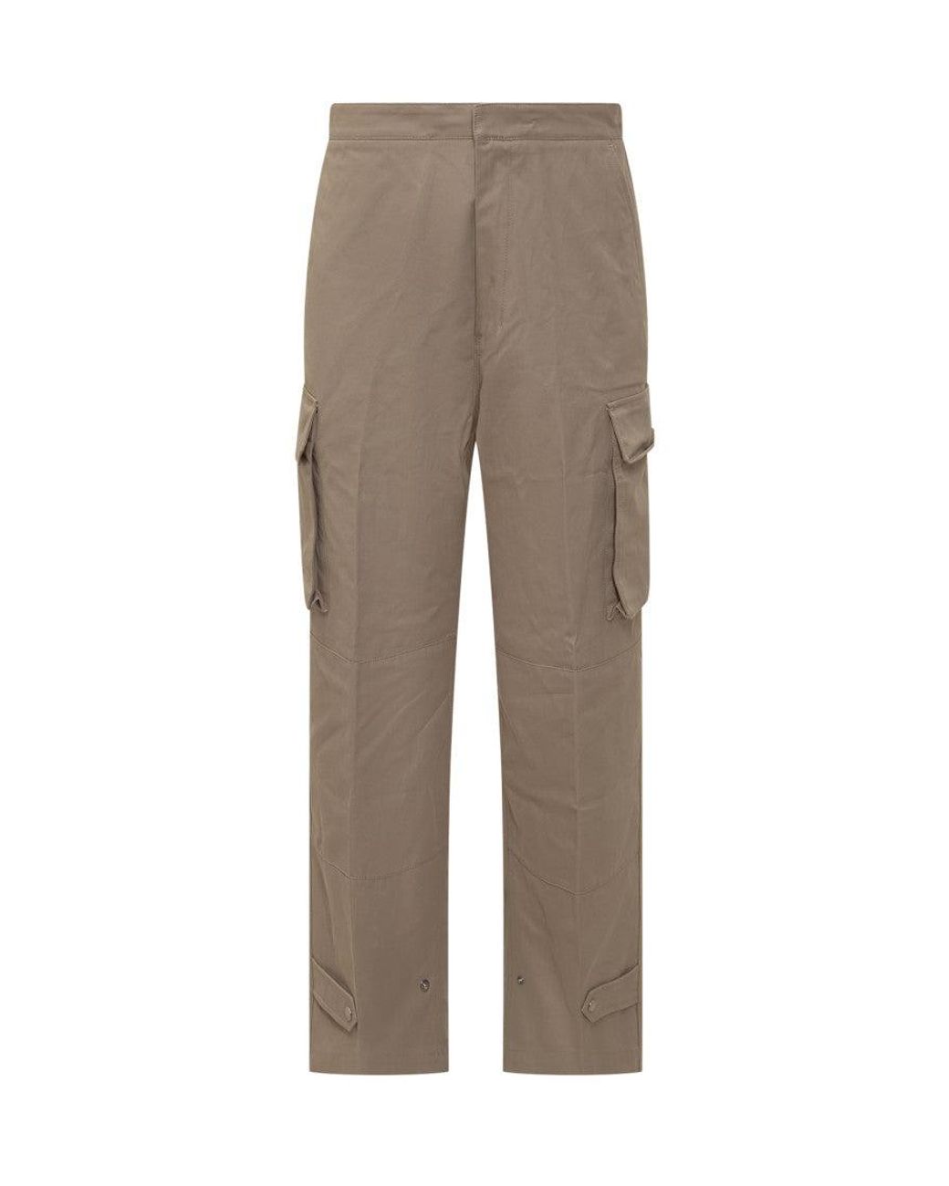 AMI Gray Relaxed Cargos Pants for men