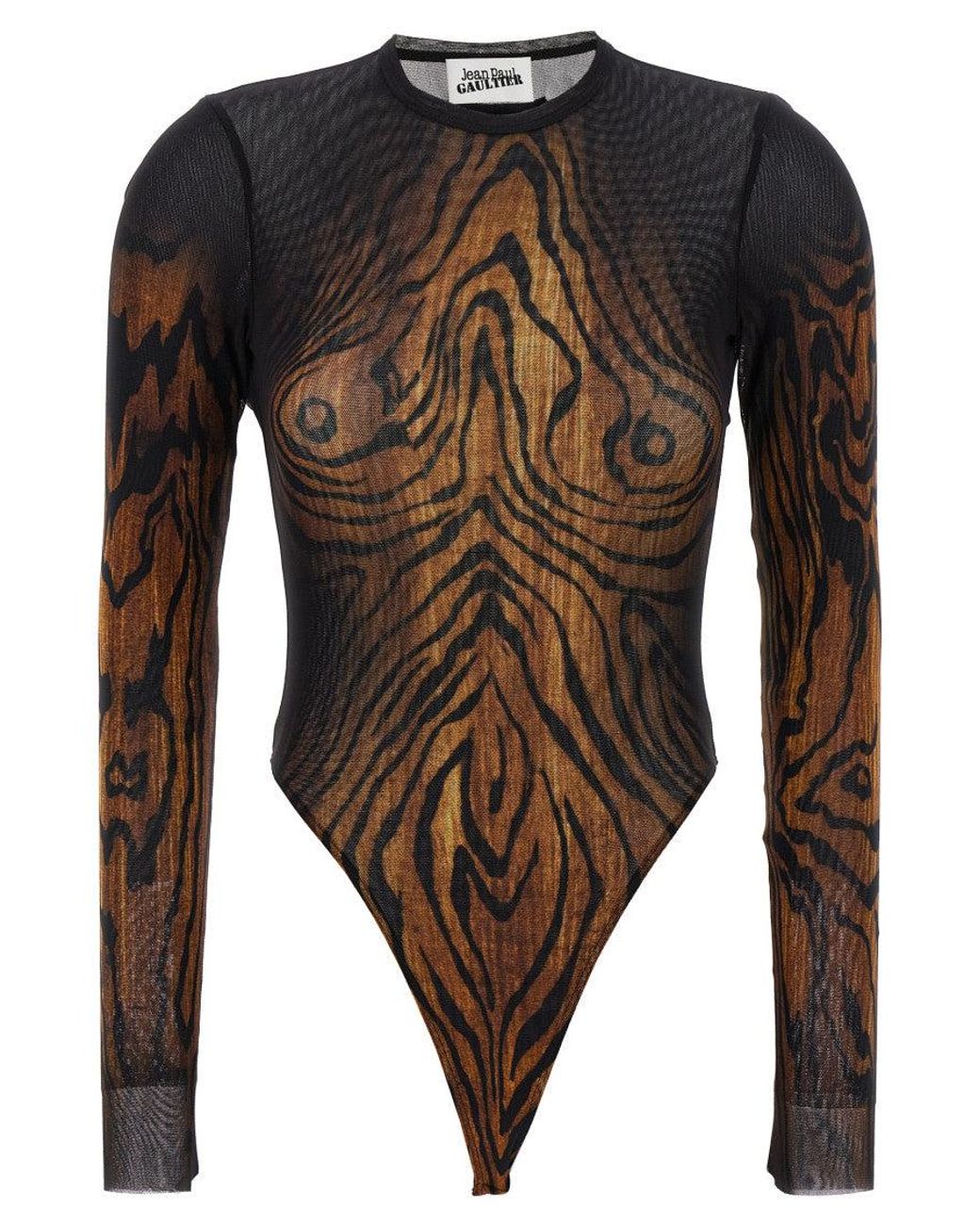 Jean Paul Gaultier Brown 'The Wood' Bodysuit