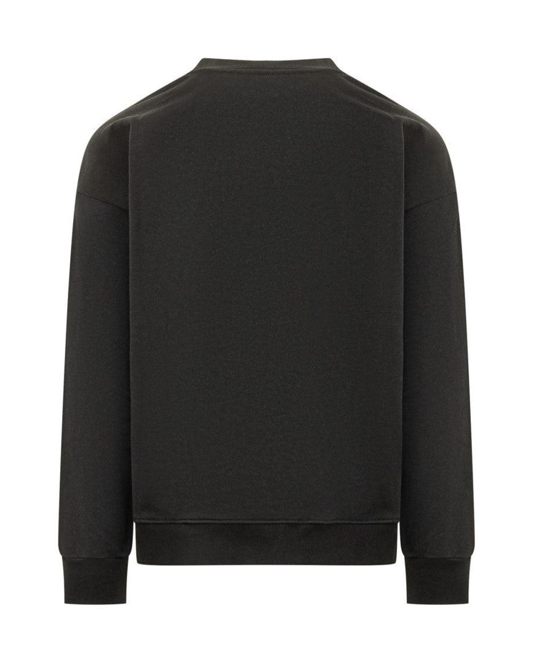 Barrow Black Crew Neck Sweatshirt for men