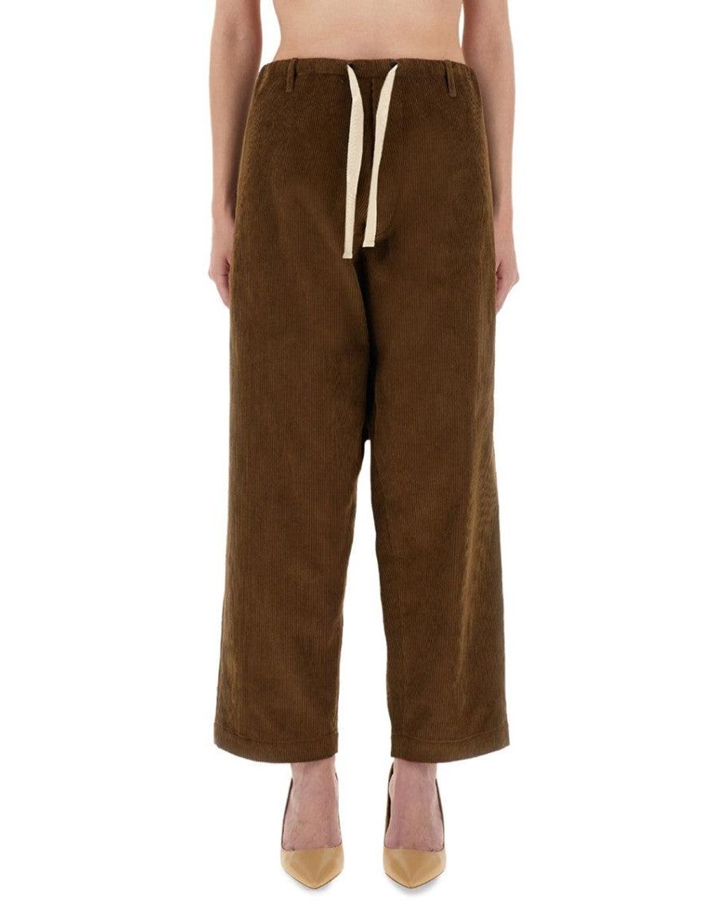 Moschino Brown Moschino Corduroy Cotton Trousers