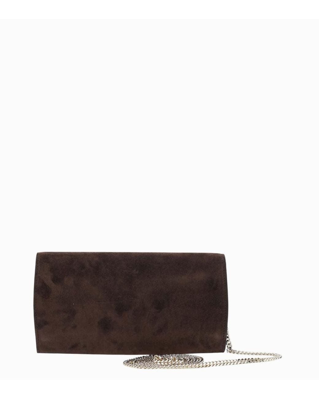 Jimmy Choo Brown Emmie Clutch