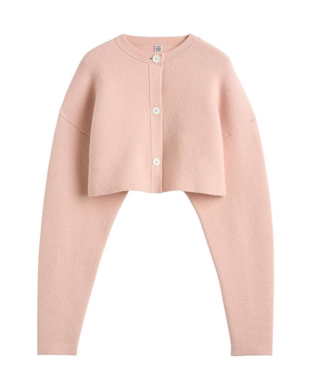 Totême Pink Round Neck Sweater