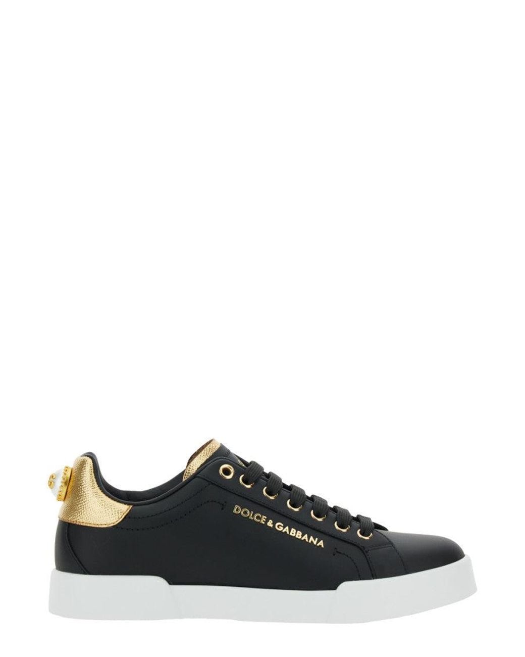 Dolce & Gabbana Black Low Top Sneakers