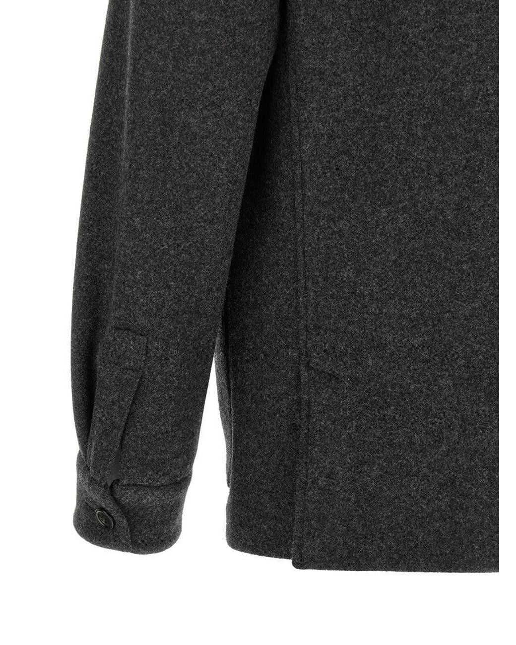 Zegna Black Jersey Overshirt for men