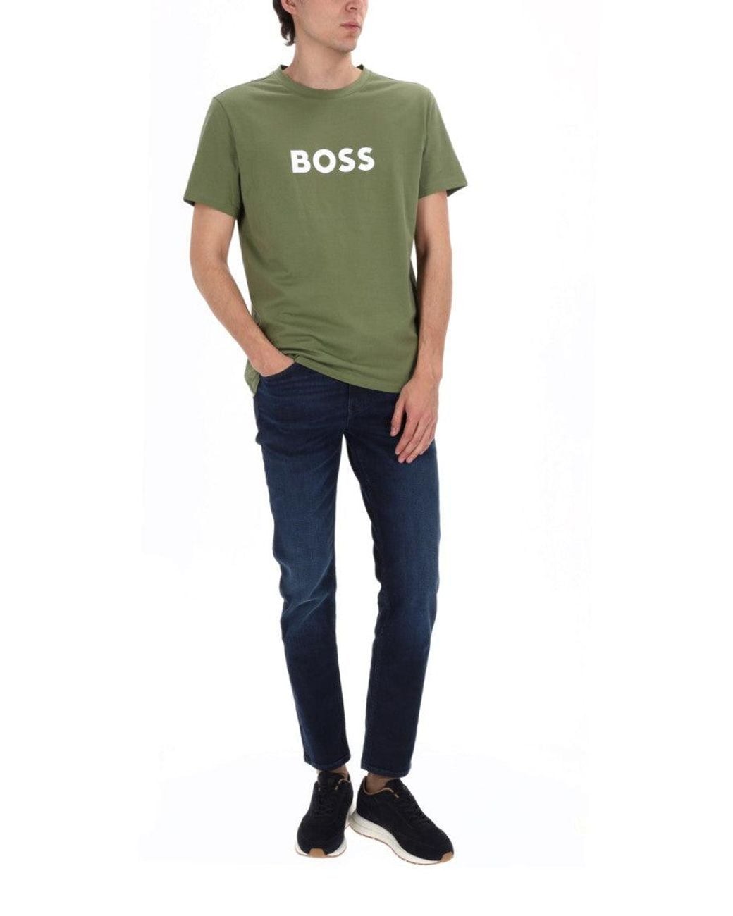 Boss Blue Dark Slim Jeans for men