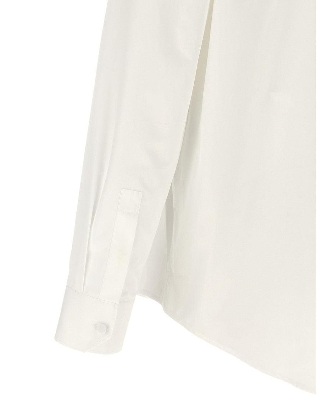 Saint Laurent White Regular Solid Shirt for men
