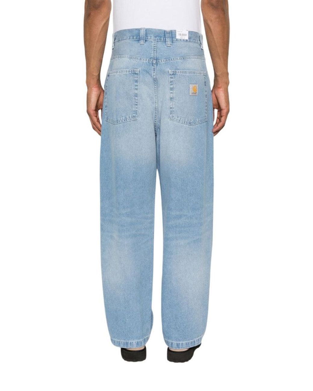 Carhartt Blue Light Loose Jeans for men