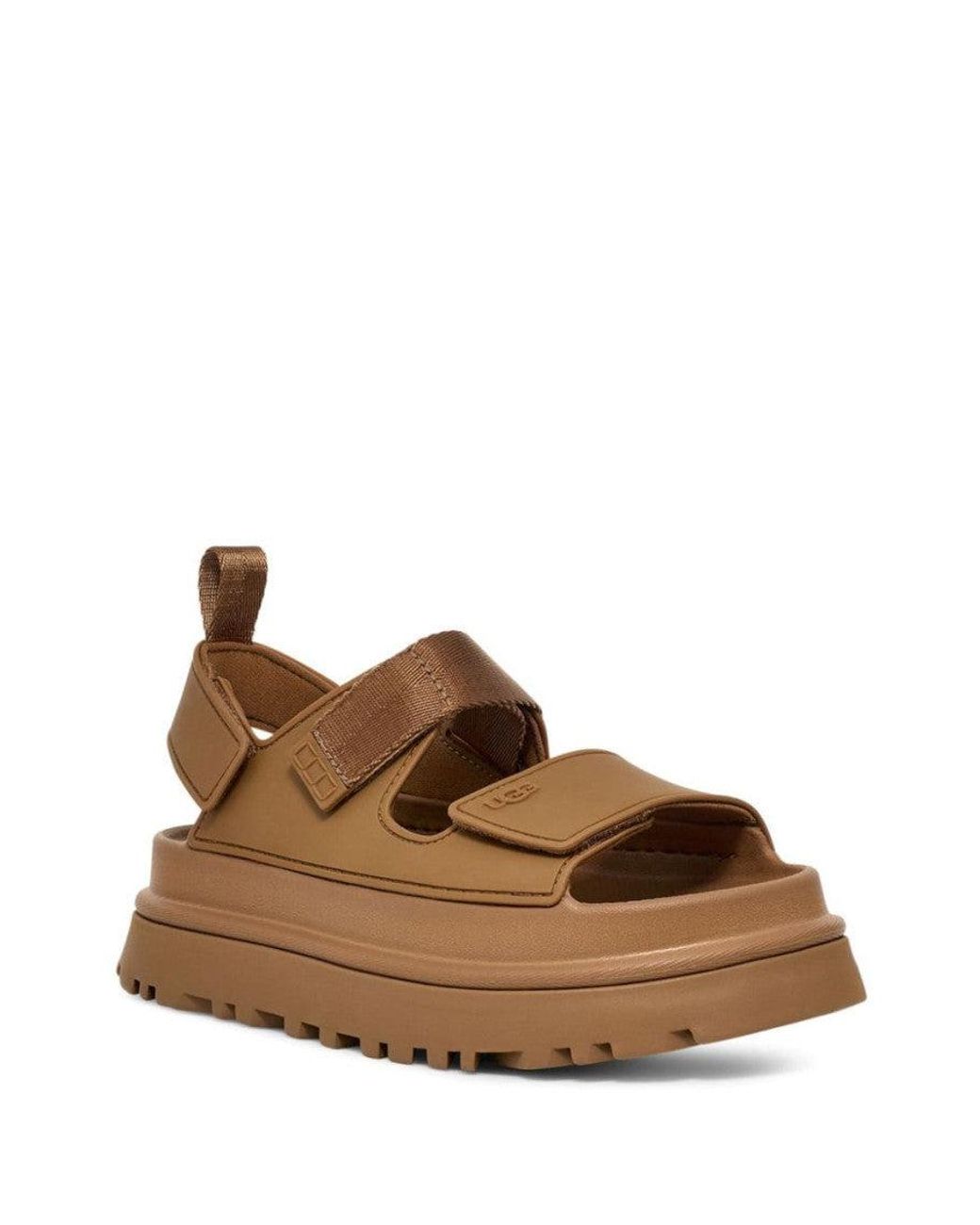 Ugg Brown Platform Sandals 'Goldenglow'