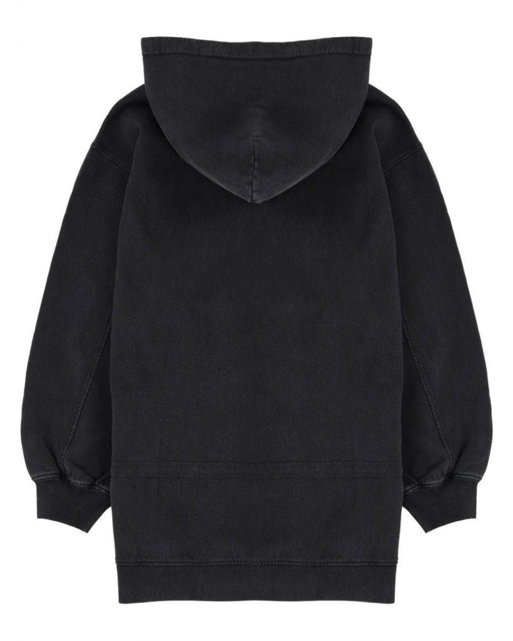 Alexander Wang Black Solid Hood Mini Dress