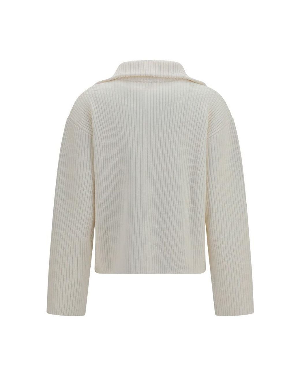 Courreges White Knitted Sweater
