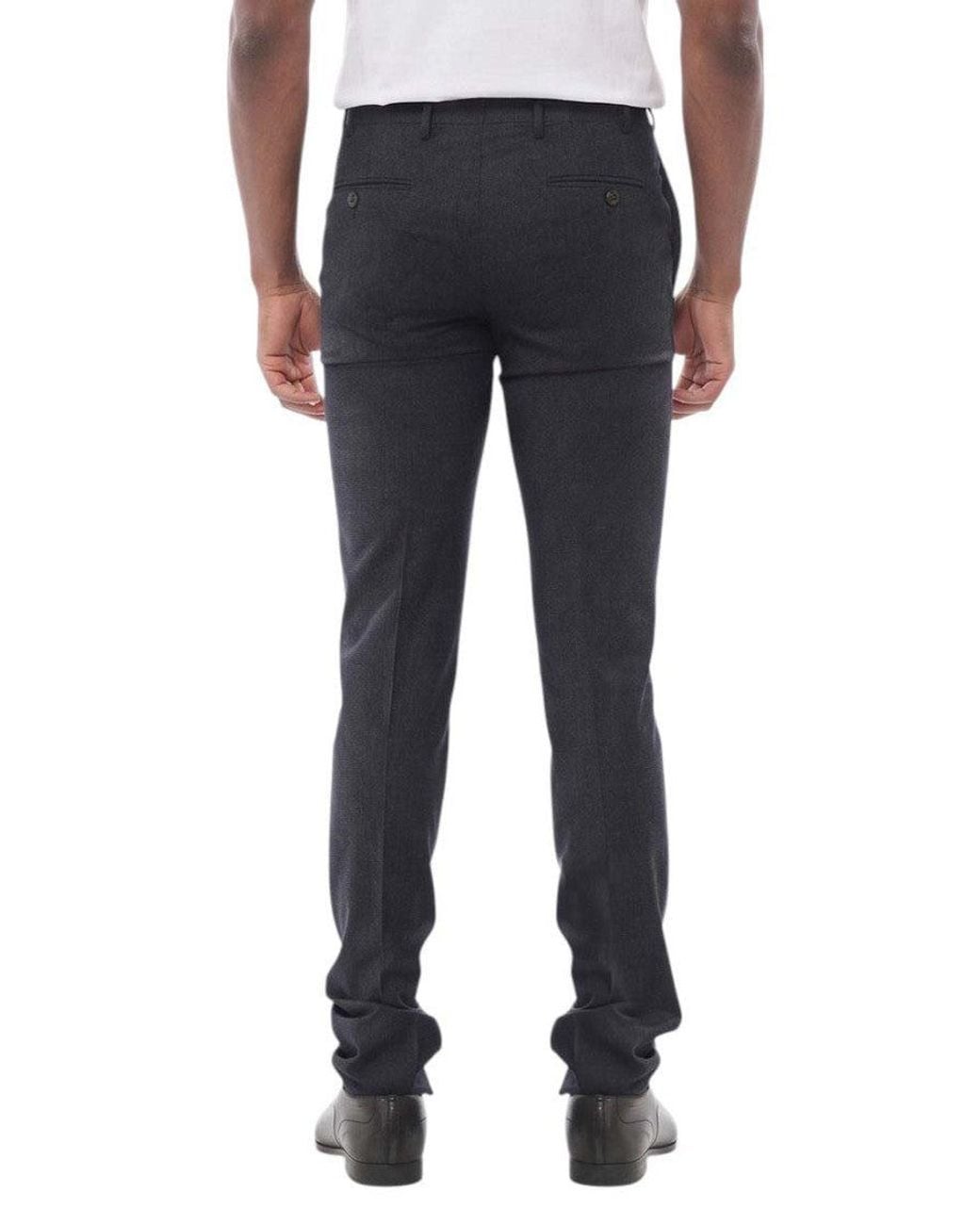Corneliani Blue Dark Tailored Pants for men