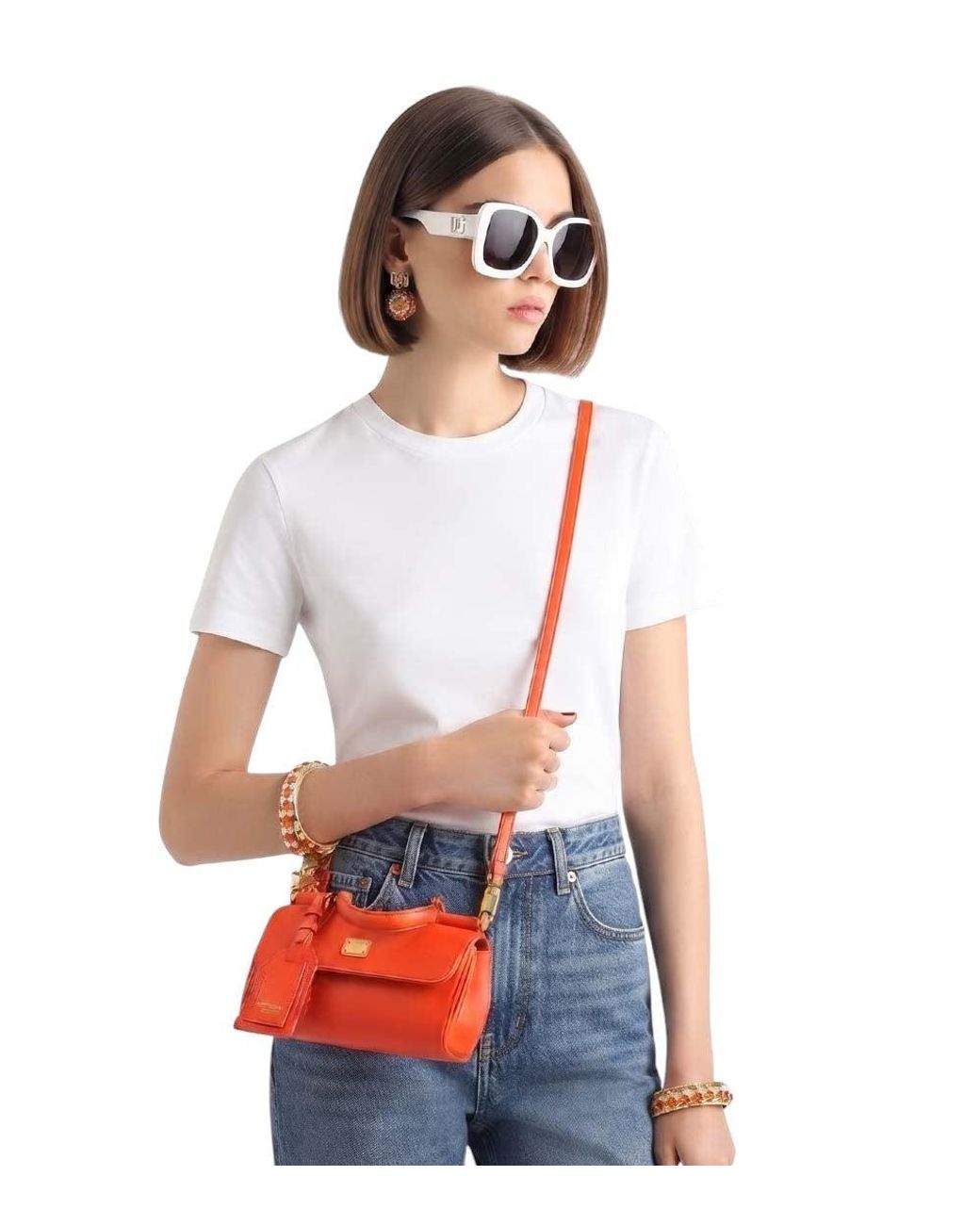 Dolce & Gabbana Red Sicily Mini Satchel