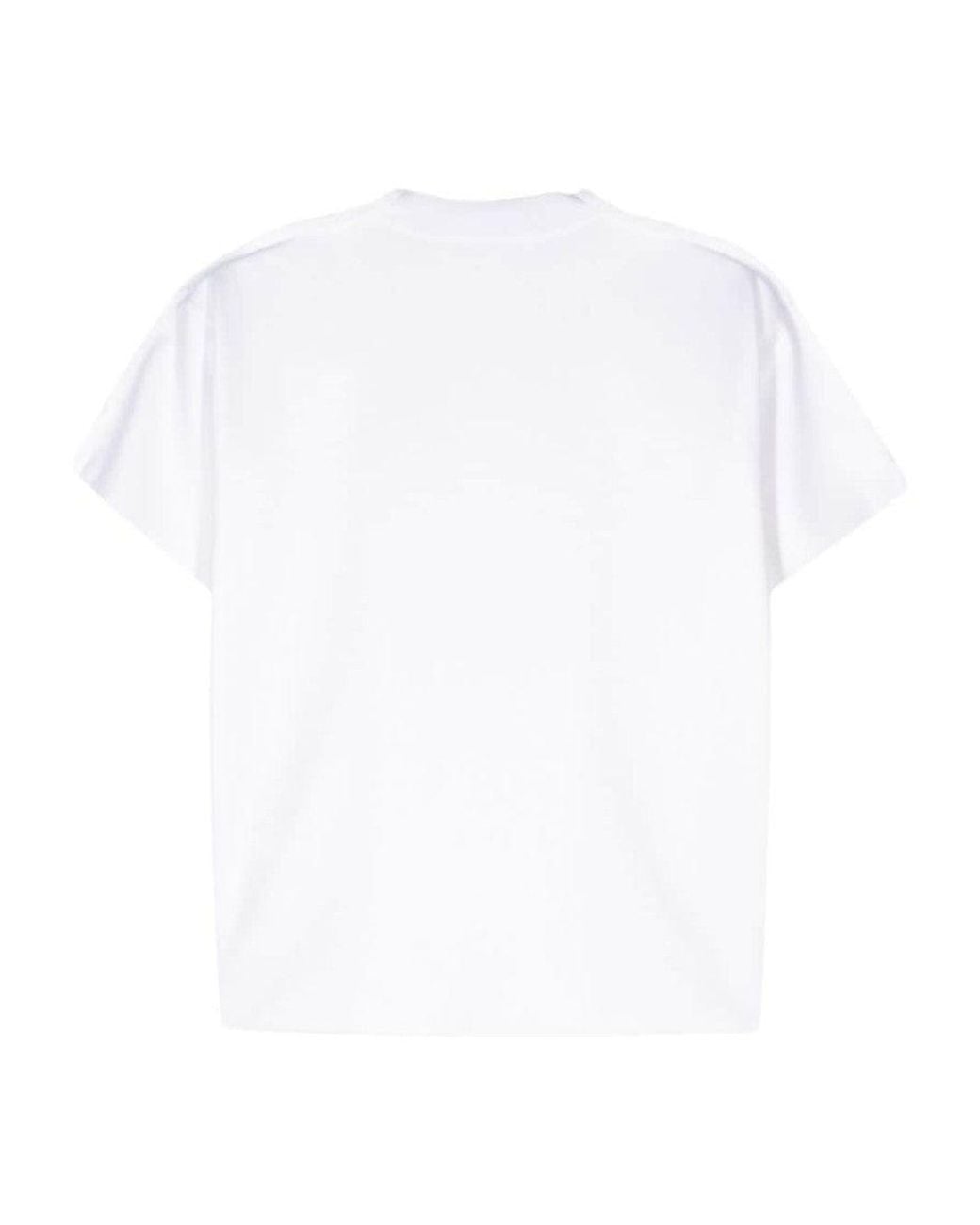 Junya Watanabe White Open-Knit Crewneck T-Shirt
