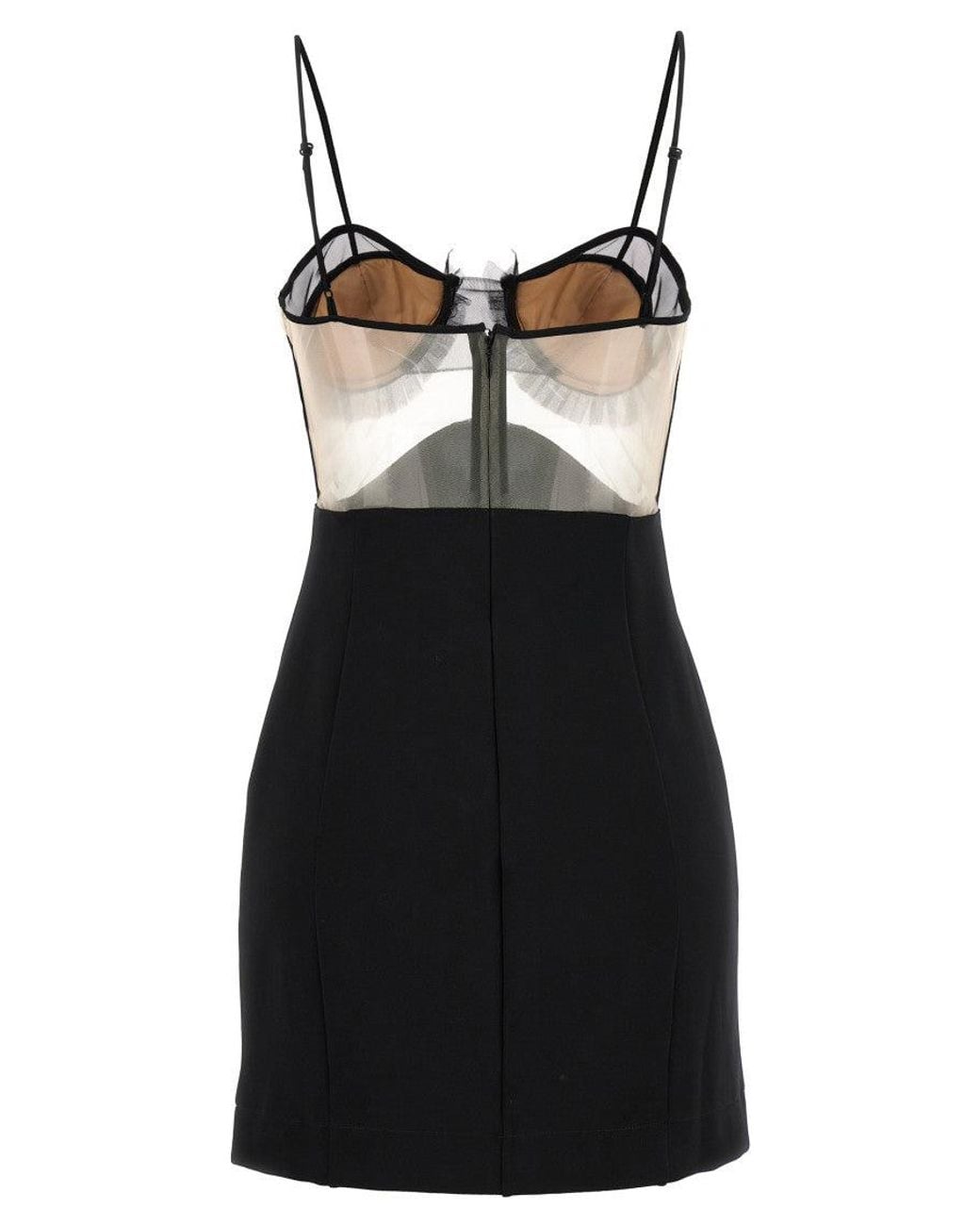 Nensi Dojaka Black Explosive Flower Bra Dress