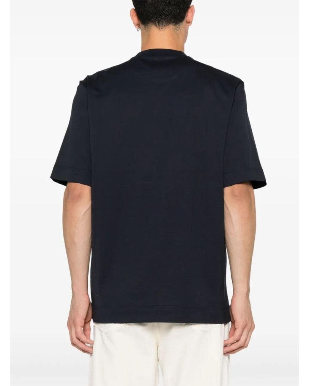 Fendi Black Dark Logo T-Shirt for men