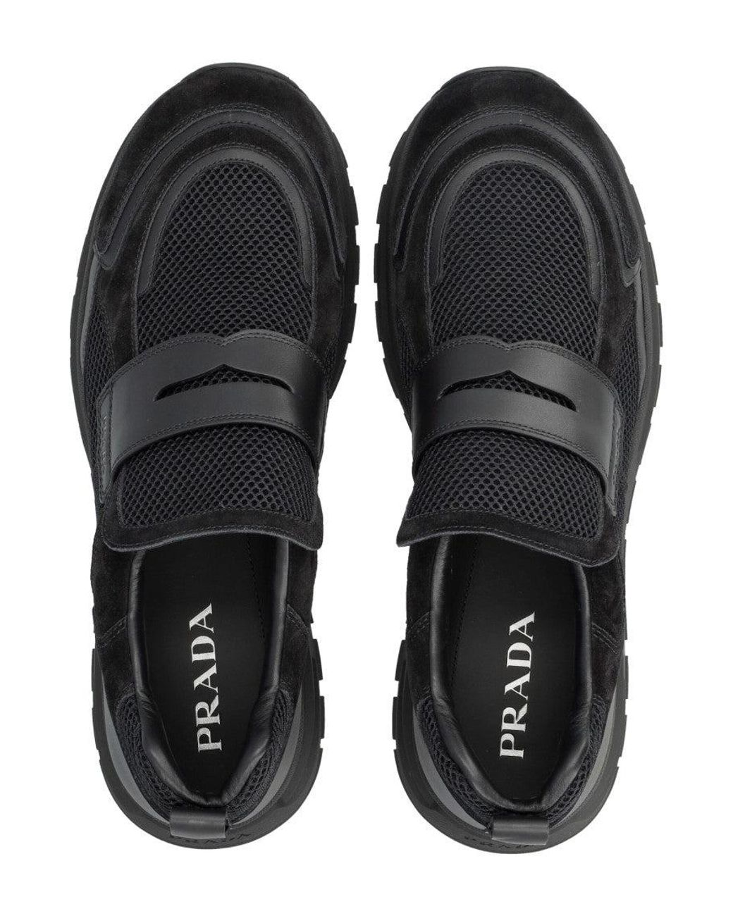 Prada Black Prax Loafers for men