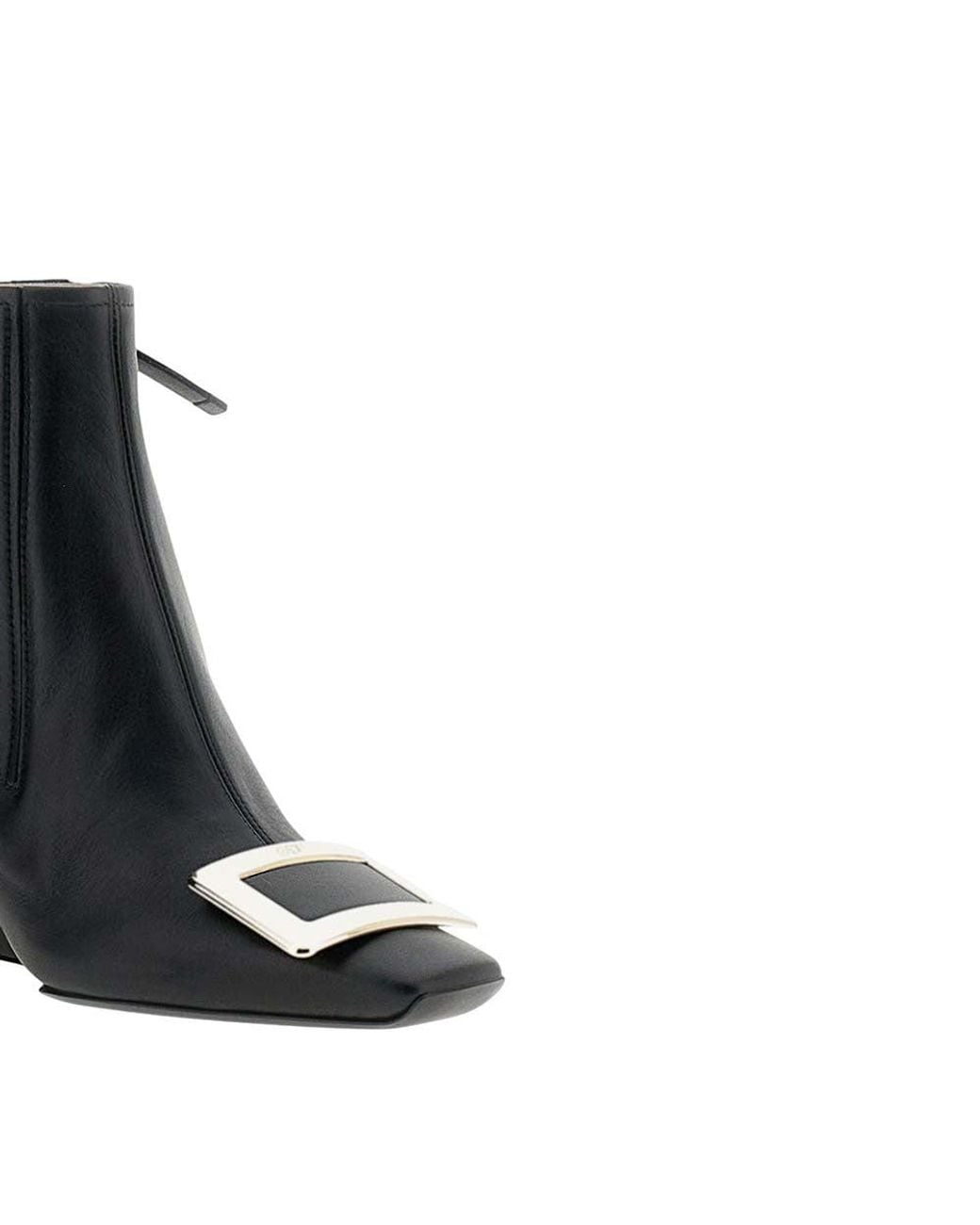 Roger Vivier Black Leather Vivier Boots