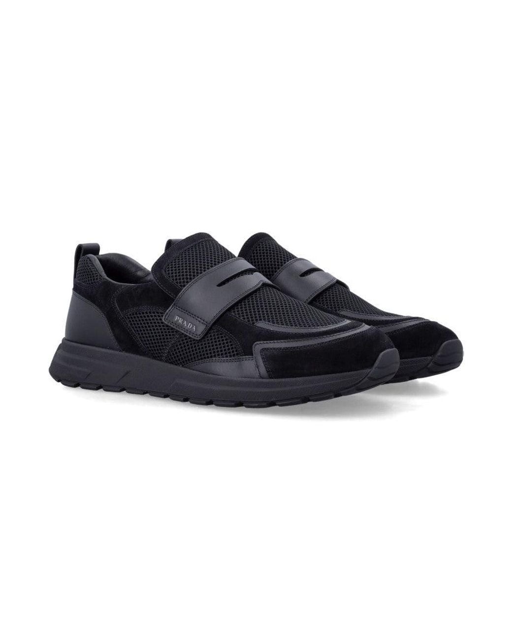 Prada Black Prax Loafers for men
