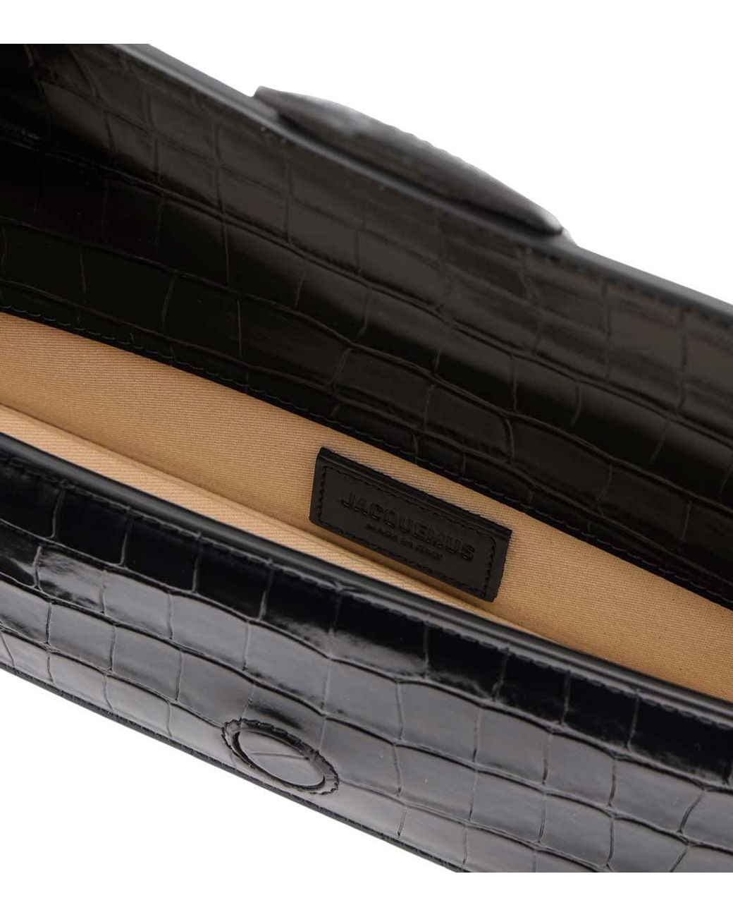 Jacquemus Black La Bambino Large Clutch