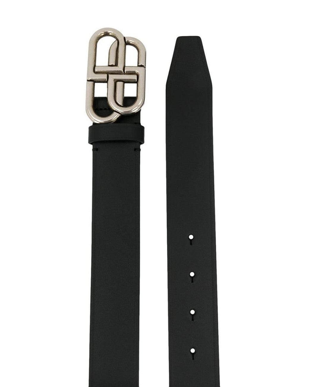 Balenciaga Black Logo Buckle Belt for men