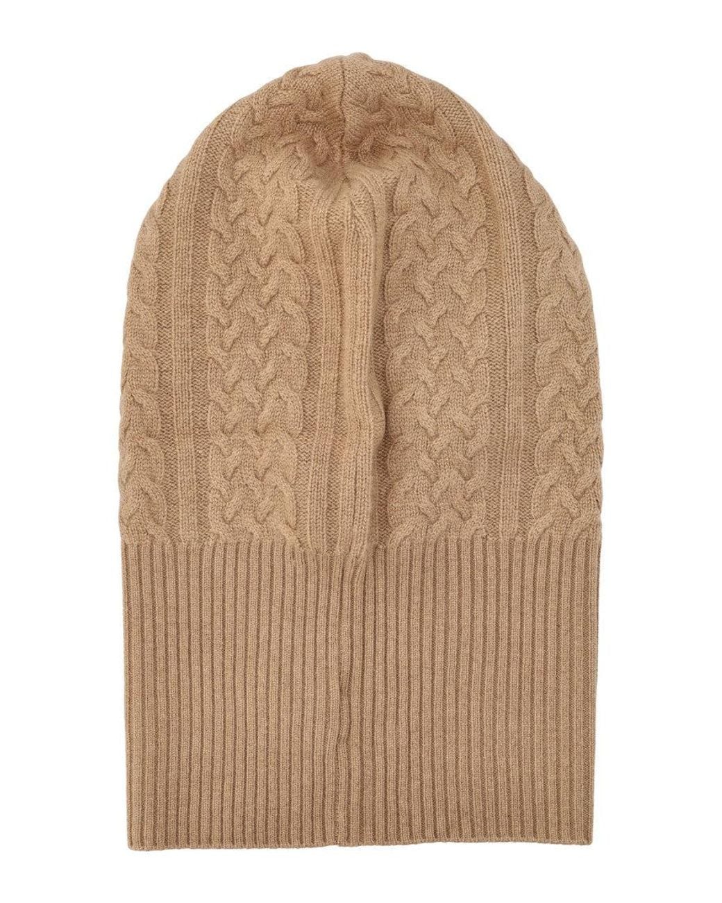 Max Mara Natural Logo Balaclava Hat