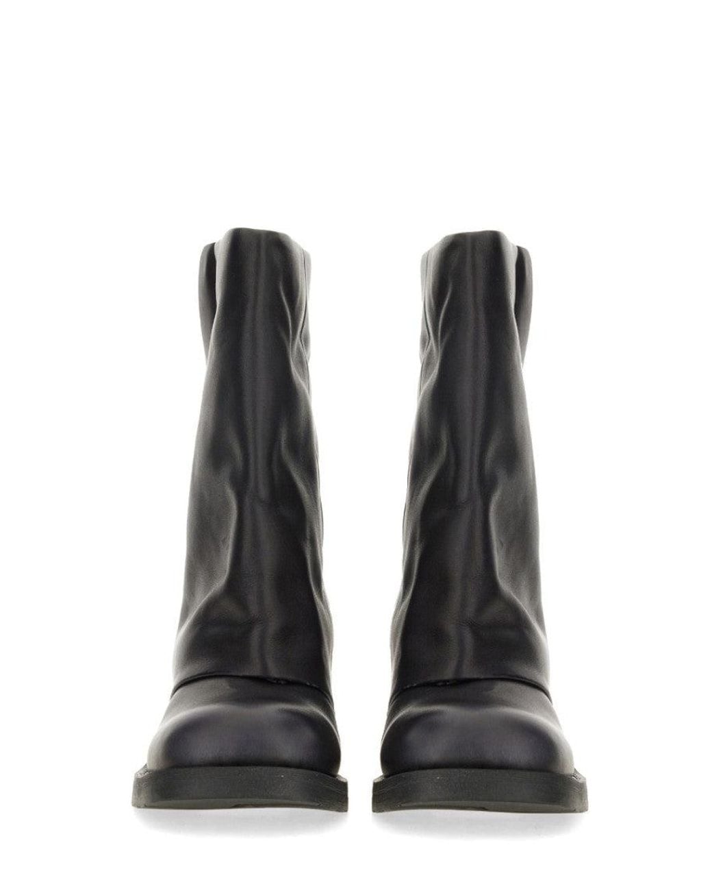Ash Black Leather Boots