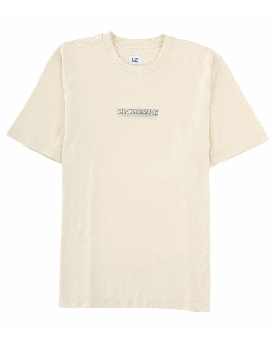 C P Company Natural Crew Neck T-Shirt for men