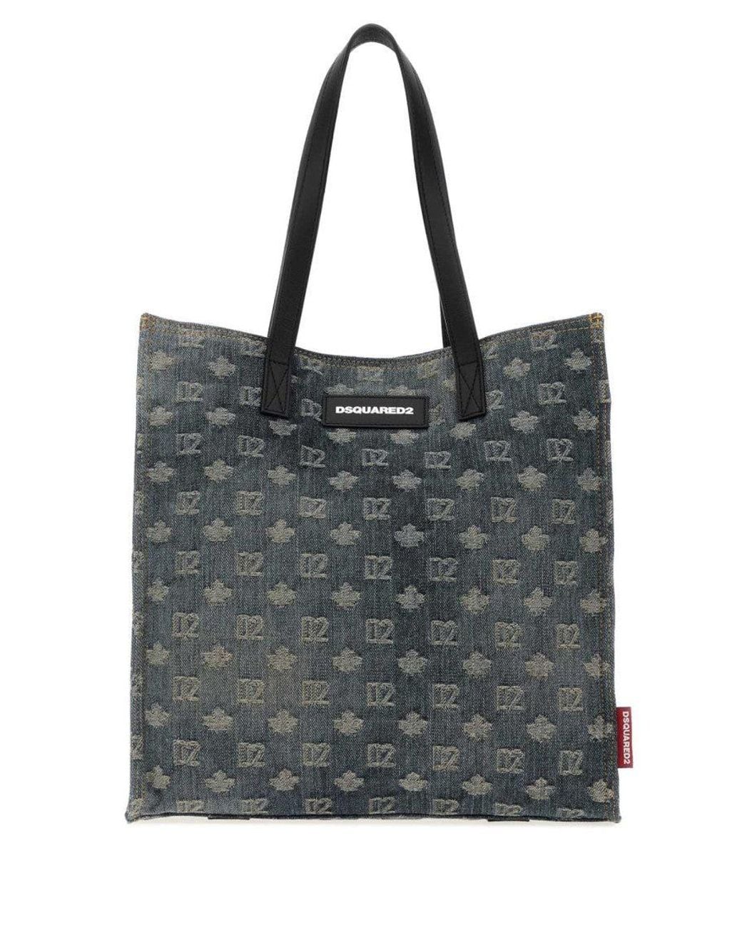 DSquared² Black Logo Large Tote for men