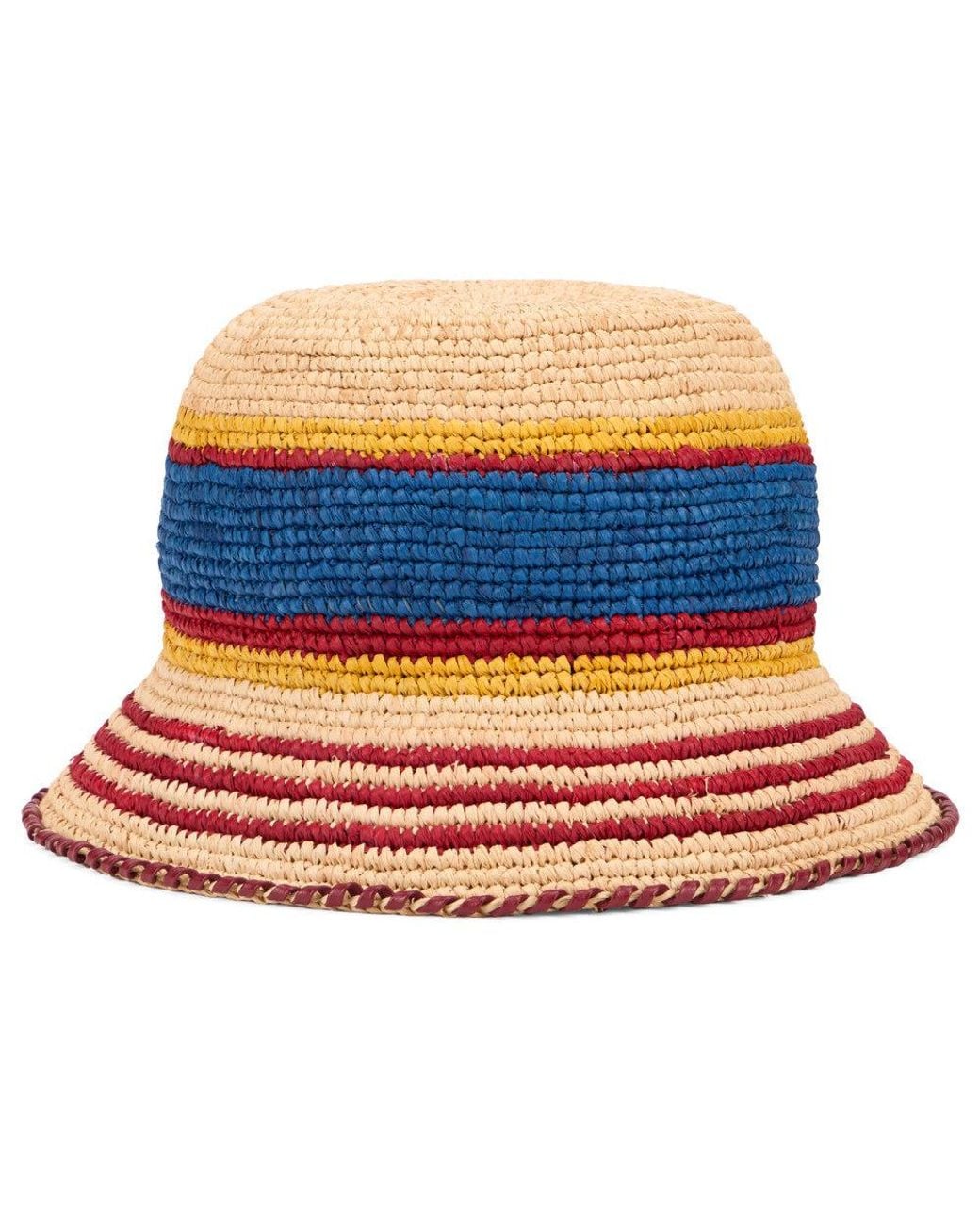 Rabanne Blue Stripes Bucket Hat