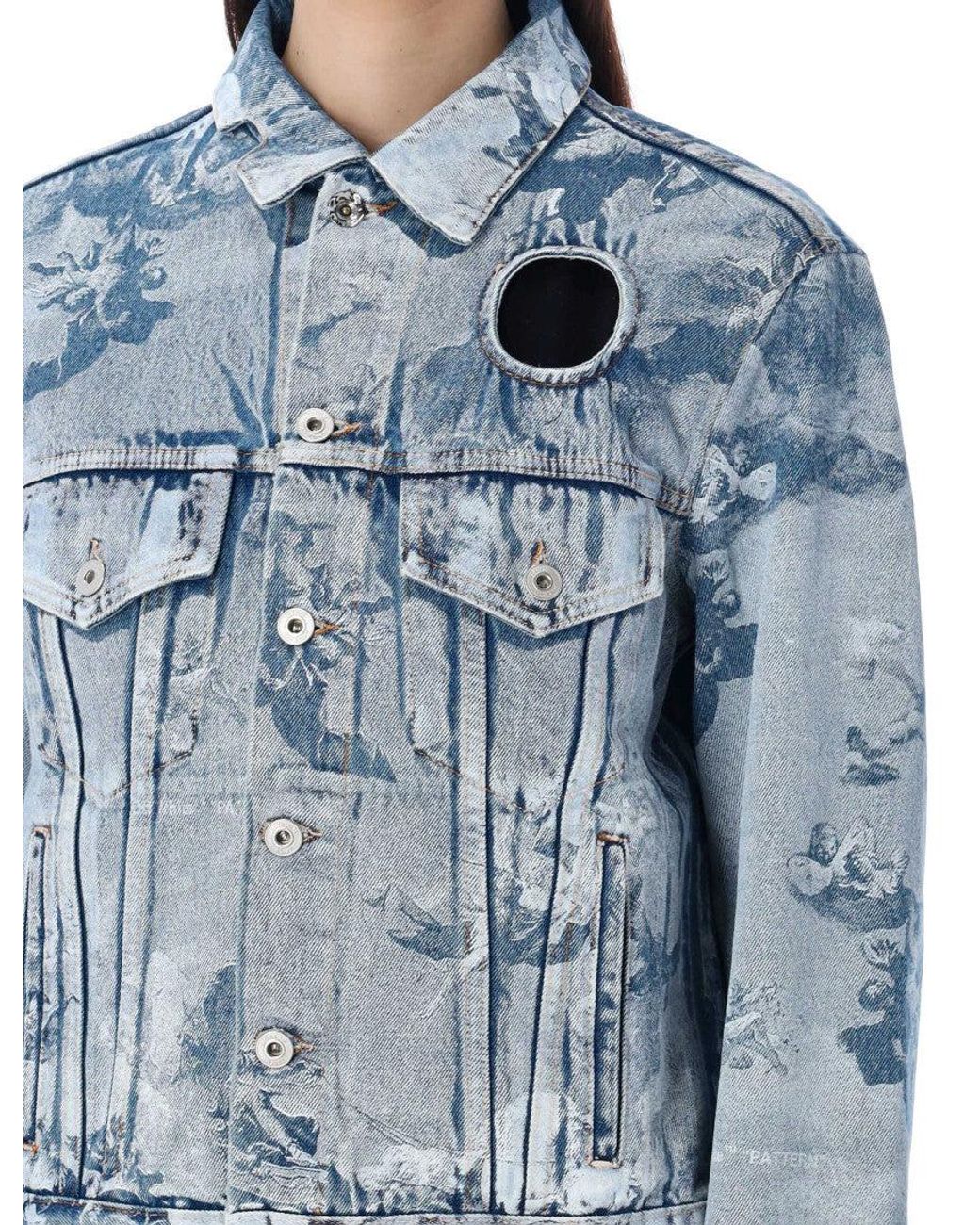 Off-White c/o Virgil Abloh Blue Regular Fit Jacket
